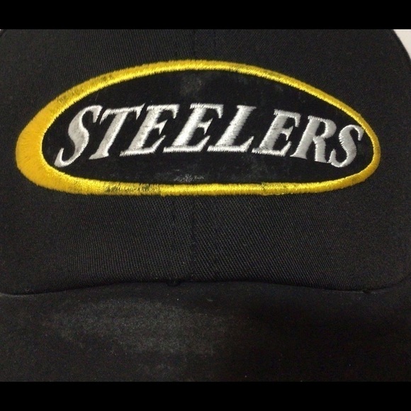 𝅺vintage Snapback PITTSBURGH STEELERS Hat Black Cap - Picture 3 of 8